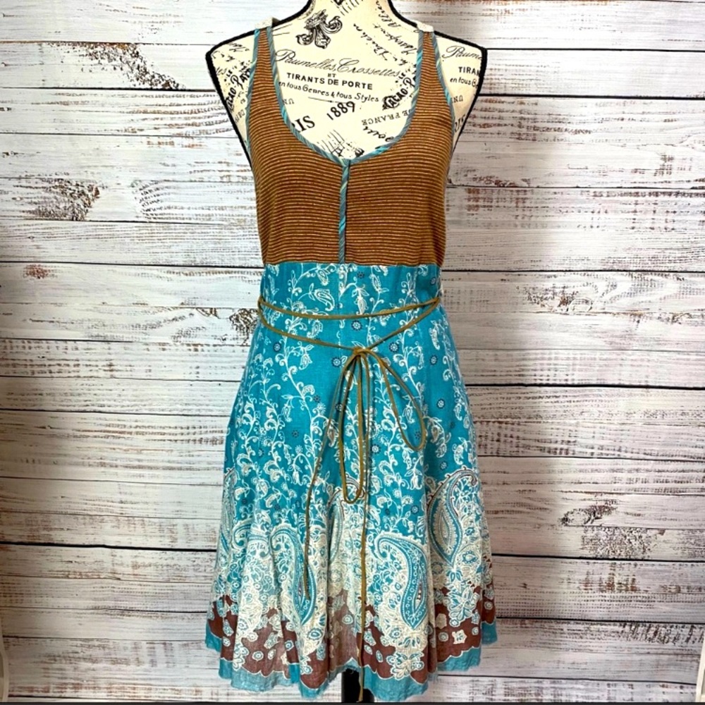 Free people hobo chic paisley crochet dress